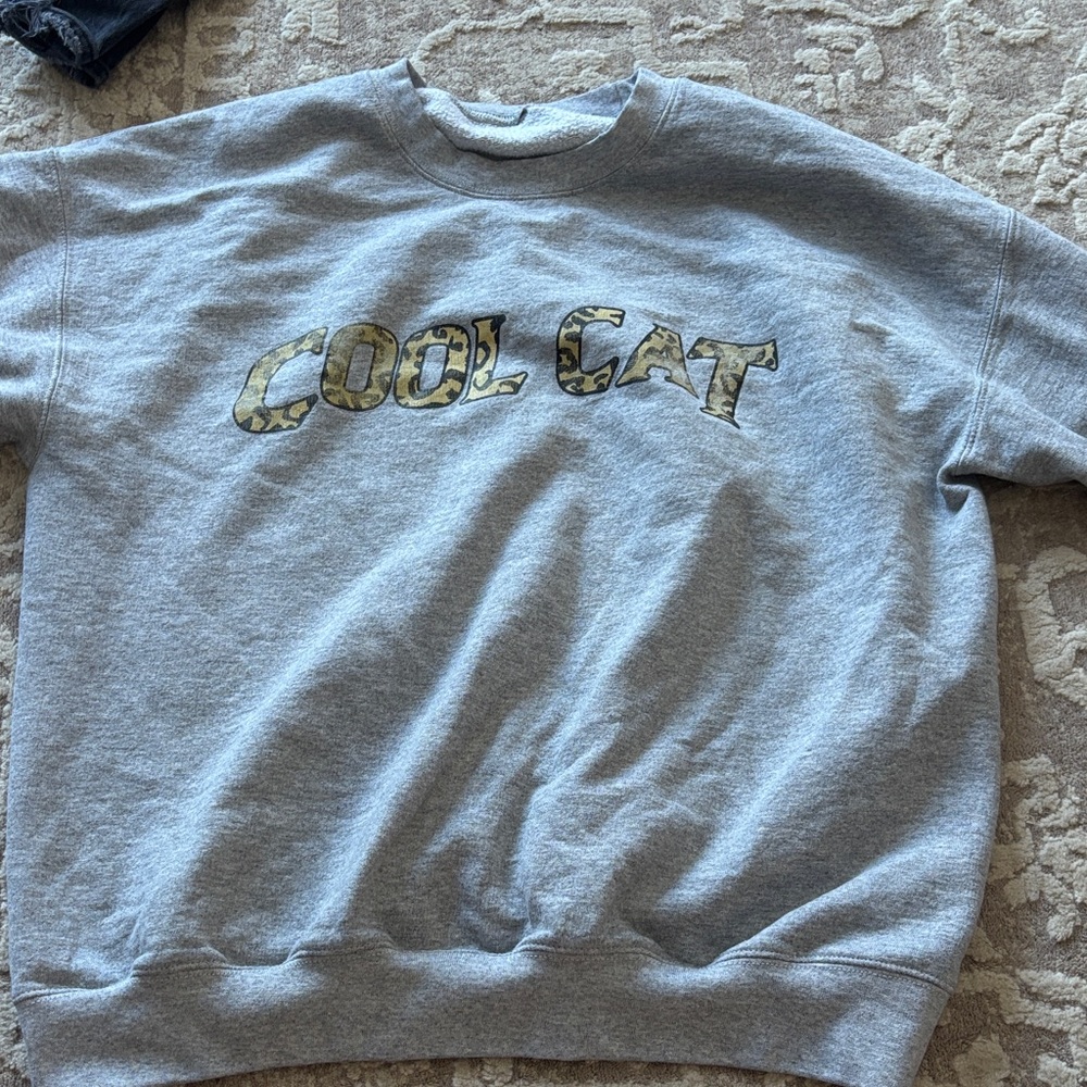 Cool Cat Gray Sweater